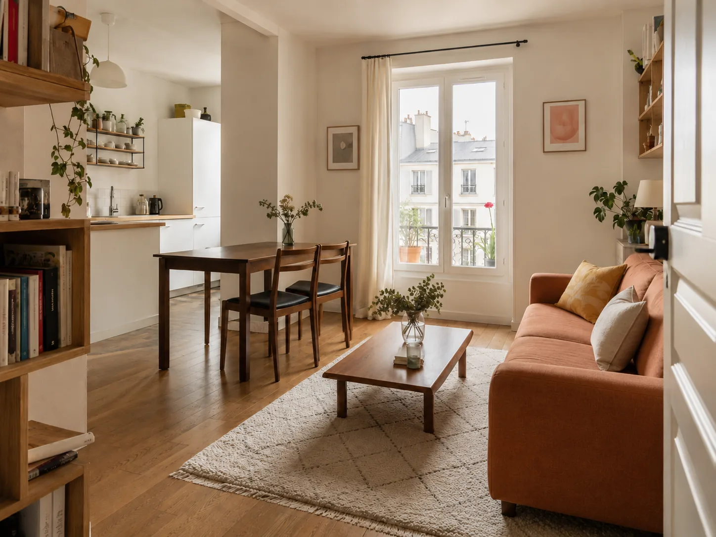État des lieux au retour — Paris 20e, T2 44 m²